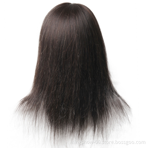 100% human hair mannequin head with natural hair for hairdresser